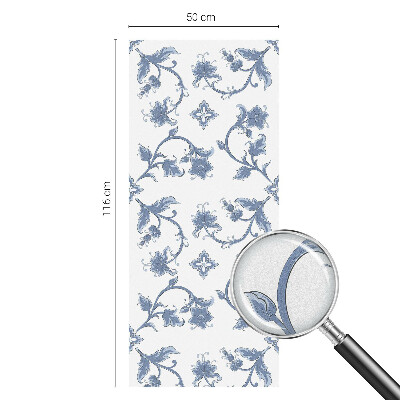 Mliječna folija za staklo vitraj Cvjetni ornament