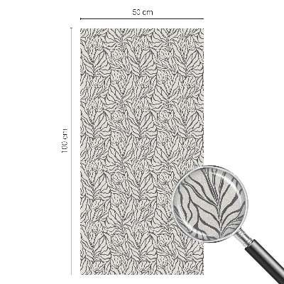 Folija za prozore zaštita od pogleda Lišće cvijeće