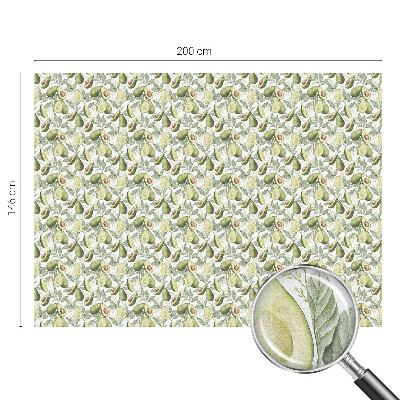 Samoljepljiva folija za staklo vitraj Listovi avokada