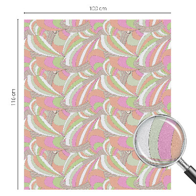 Mliječna folija za staklo vitraj Šareni cik-cak