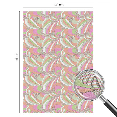 Mliječna folija za staklo vitraj Šareni cik-cak