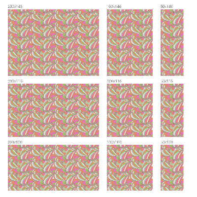 Mliječna folija za staklo vitraj Šareni cik-cak