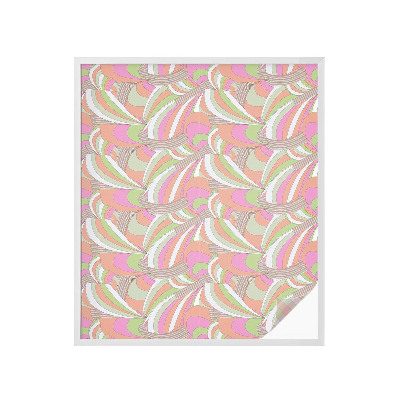 Mliječna folija za staklo vitraj Šareni cik-cak