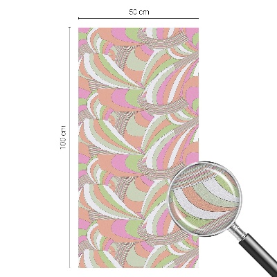 Mliječna folija za staklo vitraj Šareni cik-cak