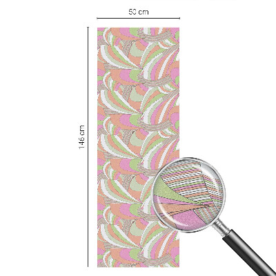 Mliječna folija za staklo vitraj Šareni cik-cak