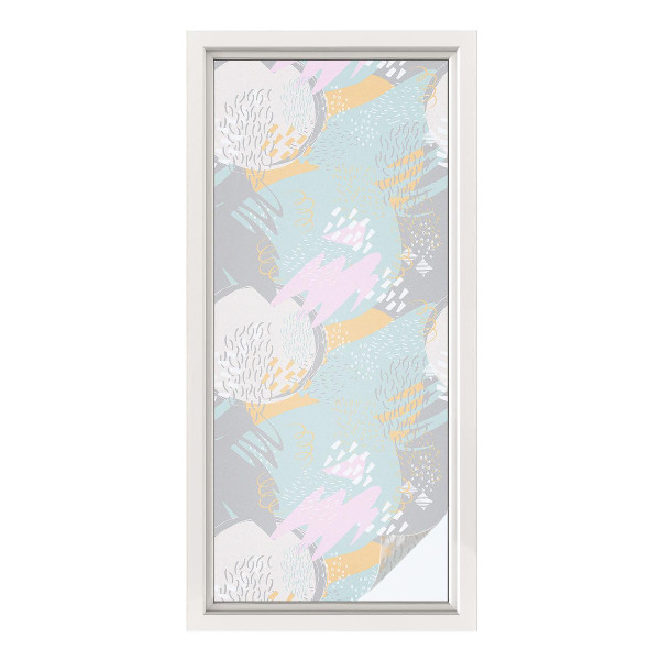 Samoljepljiva folija za staklo vitraj Apstraktna harmonija