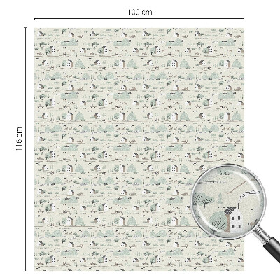 Dekorativna folija za staklo Idilično selo