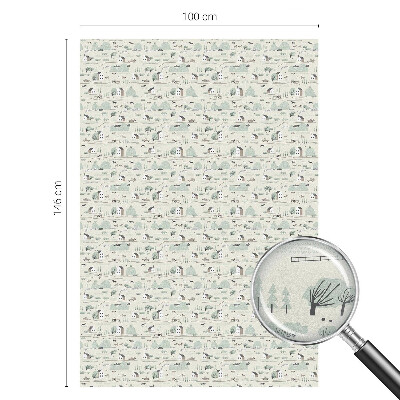 Dekorativna folija za staklo Idilično selo