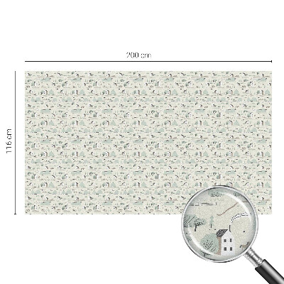 Dekorativna folija za staklo Idilično selo