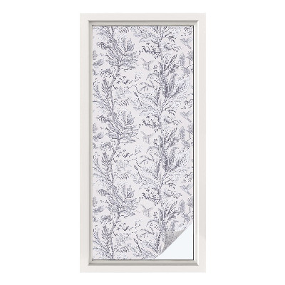 Dekorativna folija za staklo Lišće i leptiri