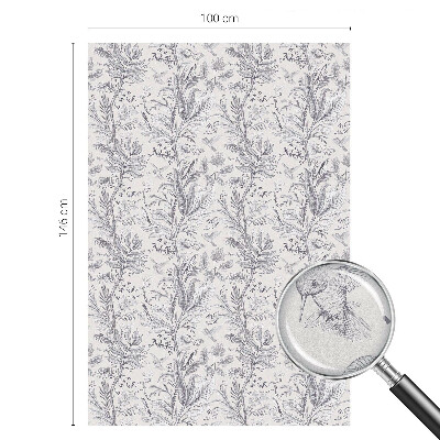 Dekorativna folija za staklo Lišće i leptiri