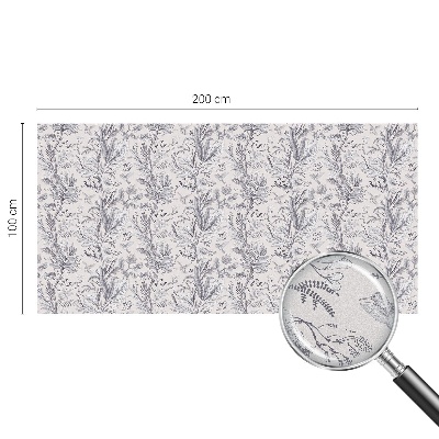 Dekorativna folija za staklo Lišće i leptiri