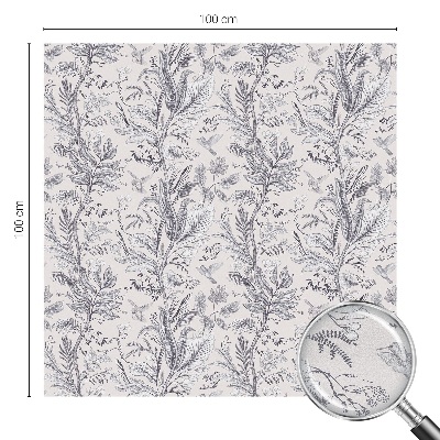 Dekorativna folija za staklo Lišće i leptiri