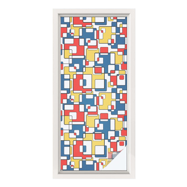 Mliječna folija za staklo vitraj Geometrijski oblici