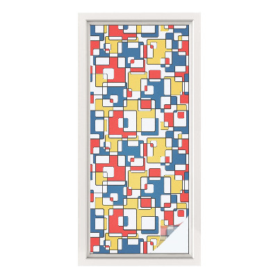 Mliječna folija za staklo vitraj Geometrijski oblici