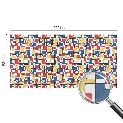 Mliječna folija za staklo vitraj Geometrijski oblici