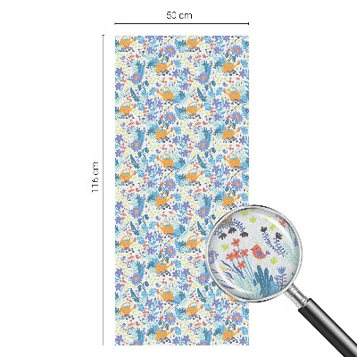 Dekorativna folija za staklo Biljni motiv