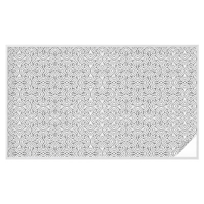 Mliječna folija za staklo vitraj Geometrijski polukrugovi