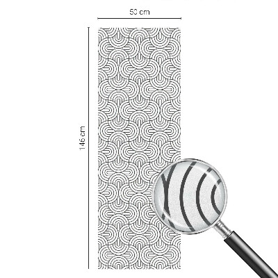Mliječna folija za staklo vitraj Geometrijski polukrugovi