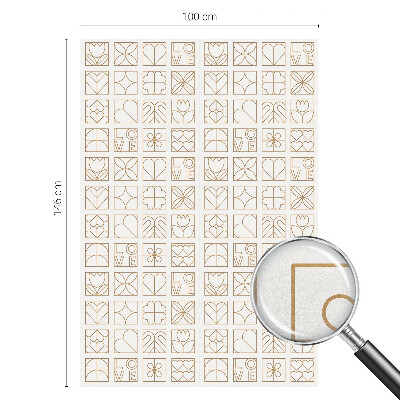 Folija za prozore zaštita od pogleda Geometrijska ljubav