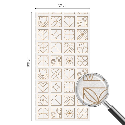 Folija za prozore zaštita od pogleda Geometrijska ljubav