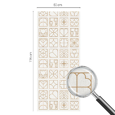 Folija za prozore zaštita od pogleda Geometrijska ljubav
