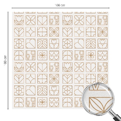 Folija za prozore zaštita od pogleda Geometrijska ljubav