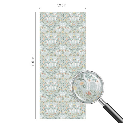 Samoljepljiva folija za staklo vitraj Jelenovo cvijeće