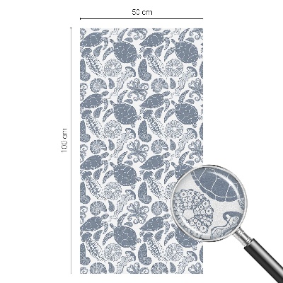 Mliječna folija za staklo vitraj Život u oceanu