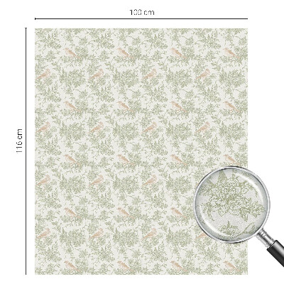 Folija za prozore zaštita od pogleda Ptice biljke