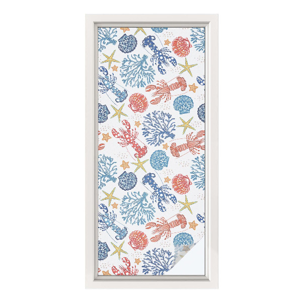 Dekorativna folija za staklo Rakovi koralji