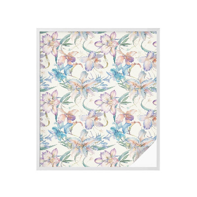 Folija za prozore zaštita od pogleda Cvjetni motiv