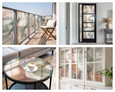 Folija za zaštitu od pogleda Šareni valovi