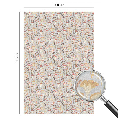 Samoljepljiva folija za staklo vitraj Šumski uzorak