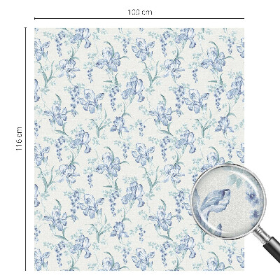 Dekorativna folija za staklo Plavo cvijeće