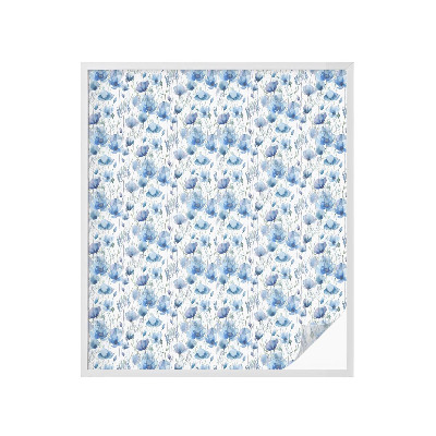 Samoljepljiva folija za staklo vitraj Akvarel cvijeće