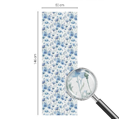 Samoljepljiva folija za staklo vitraj Akvarel cvijeće