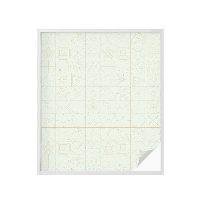 Mliječna folija za staklo vitraj Geometrijski mozaik