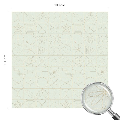 Mliječna folija za staklo vitraj Geometrijski mozaik