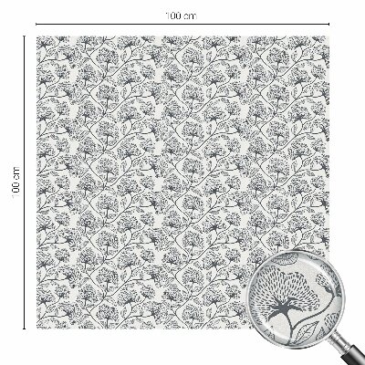 Folija za prozore zaštita od pogleda Botanički motiv