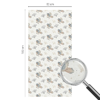 Samoljepljiva folija za staklo vitraj Uzorak ptica