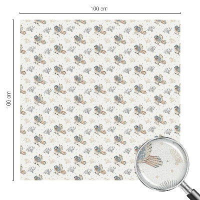 Samoljepljiva folija za staklo vitraj Uzorak ptica