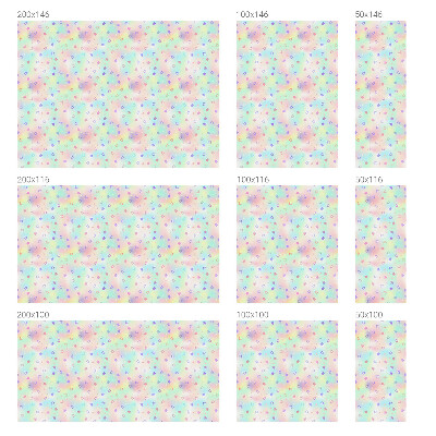 Dekorativna folija za staklo Uzorci duge