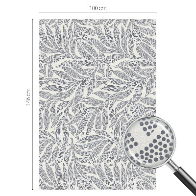 Mliječna folija za staklo vitraj Kapi lišća