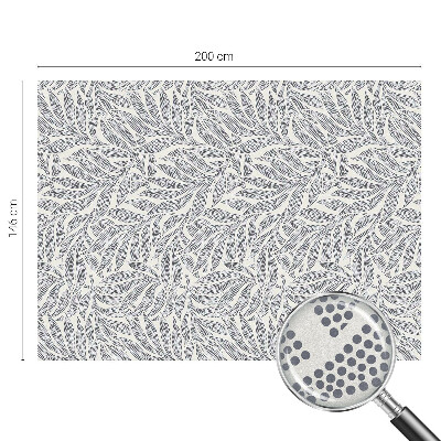 Mliječna folija za staklo vitraj Kapi lišća