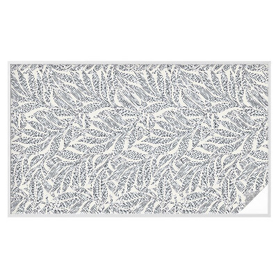 Mliječna folija za staklo vitraj Kapi lišća