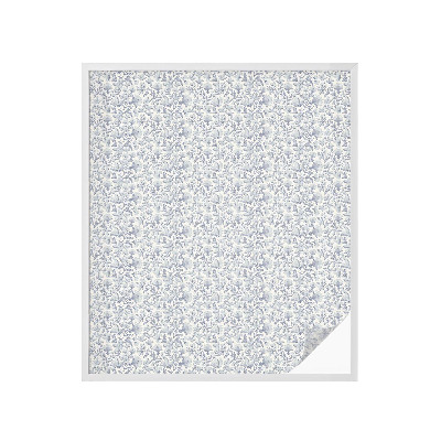 Mliječna folija za staklo vitraj Cvjetni uzorak