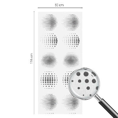 Dekorativna folija za staklo Točkasti krugovi