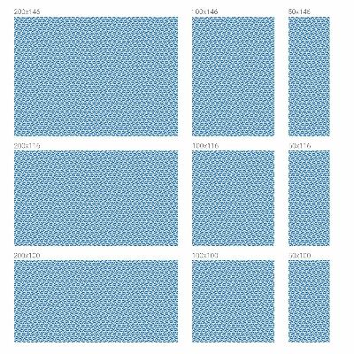Dekorativna folija za staklo Plavi valovi