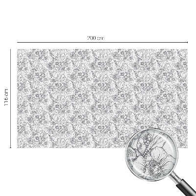 Samoljepljiva folija za staklo vitraj Cvjetna elegancija